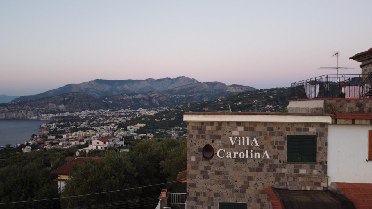 Villa Carolina Sorrento Private Heated Pool And Sea View Eksteriør billede