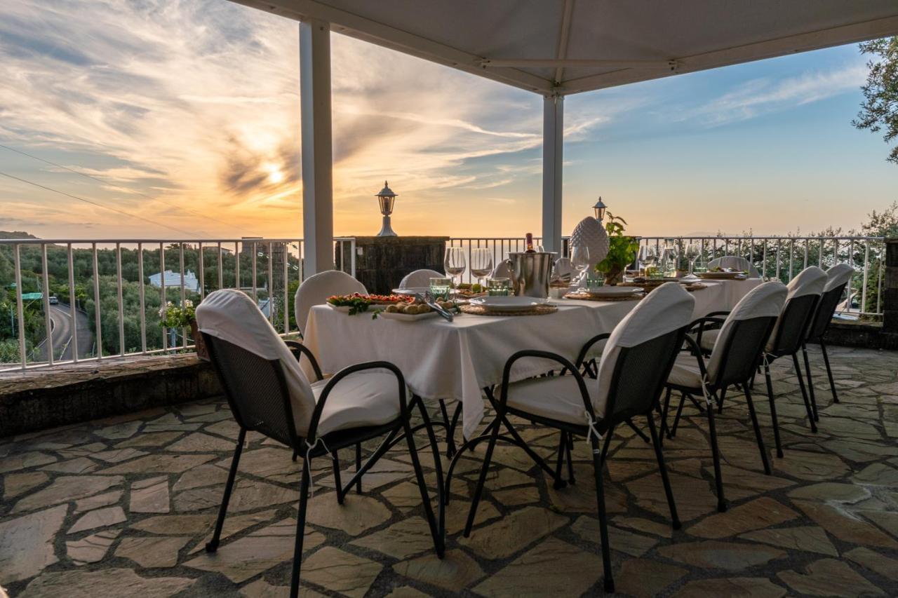 Villa Carolina Sorrento Private Heated Pool And Sea View Eksteriør billede