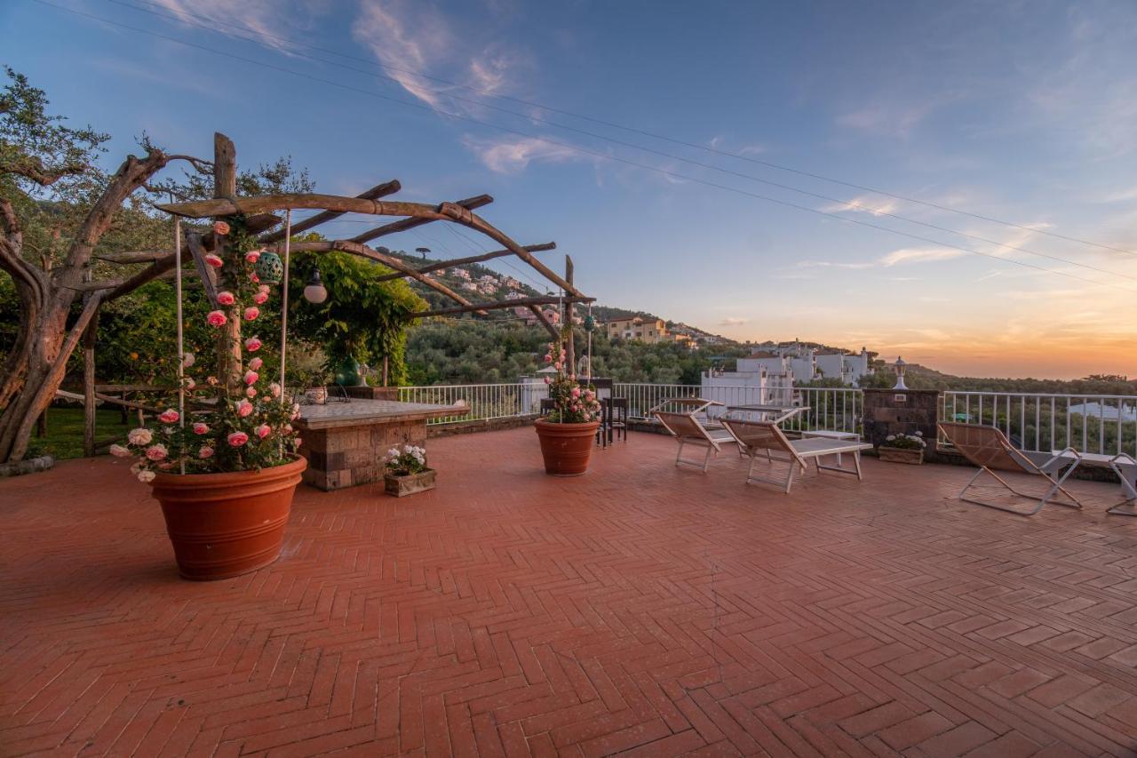 Villa Carolina Sorrento Private Heated Pool And Sea View Eksteriør billede