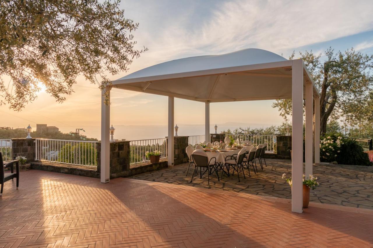 Villa Carolina Sorrento Private Heated Pool And Sea View Eksteriør billede