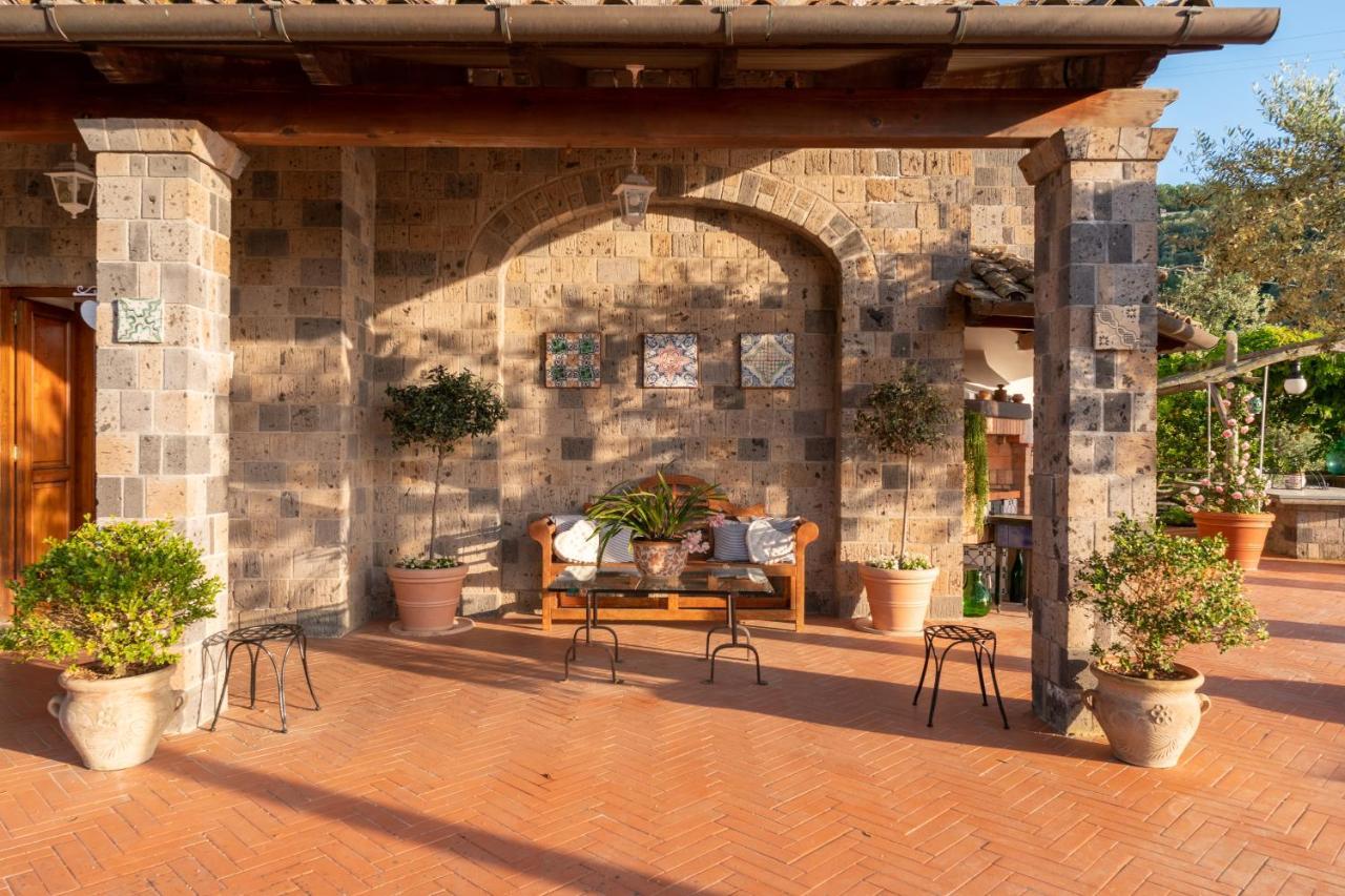 Villa Carolina Sorrento Private Heated Pool And Sea View Eksteriør billede