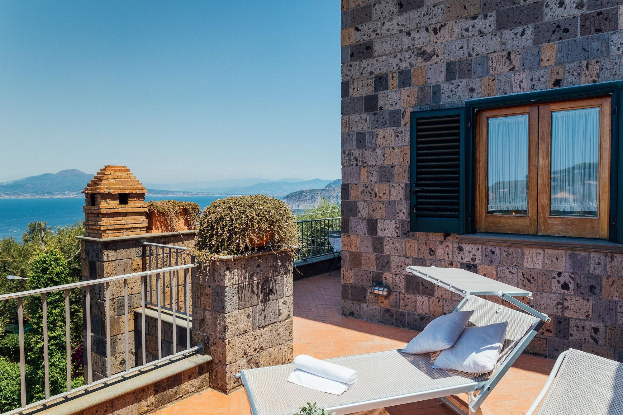 Villa Carolina Sorrento Private Heated Pool And Sea View Eksteriør billede