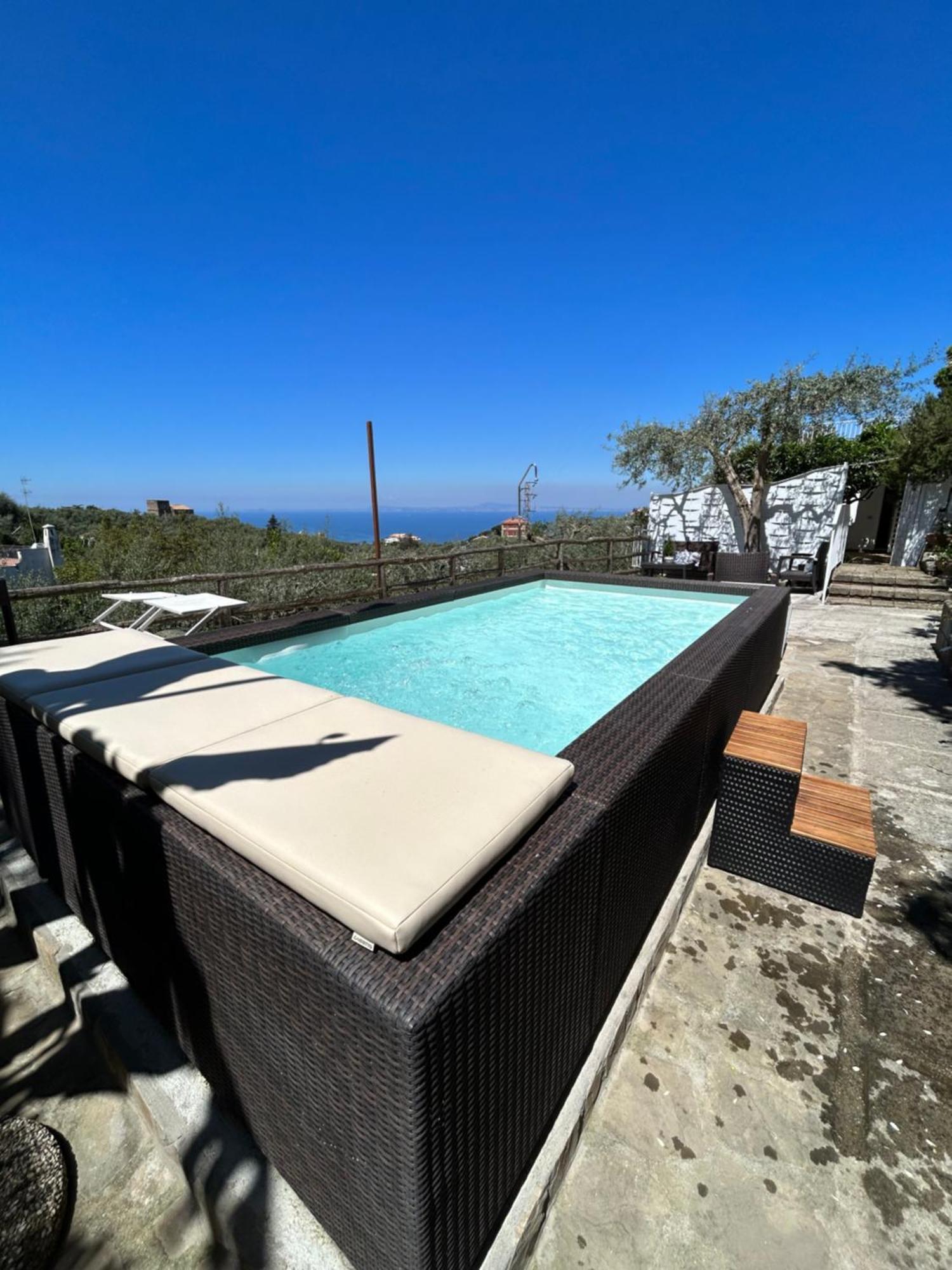 Villa Carolina Sorrento Private Heated Pool And Sea View Eksteriør billede