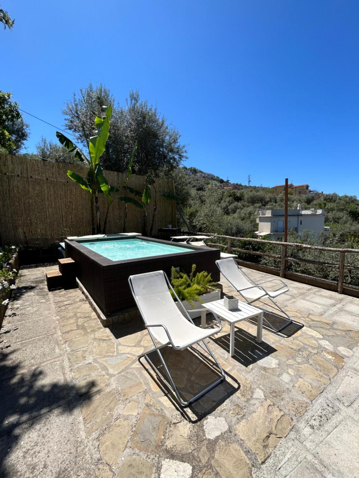 Villa Carolina Sorrento Private Heated Pool And Sea View Eksteriør billede