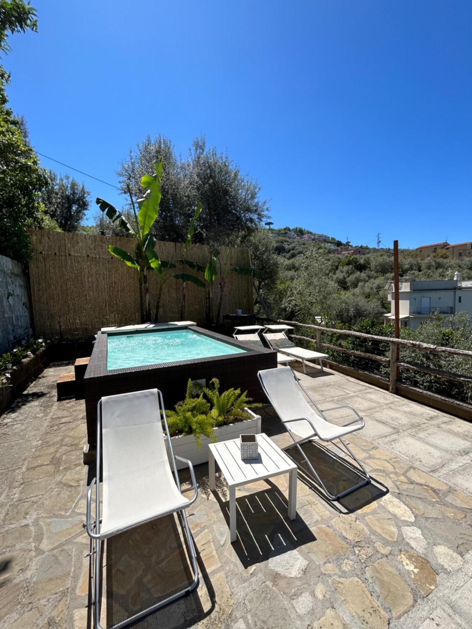 Villa Carolina Sorrento Private Heated Pool And Sea View Eksteriør billede